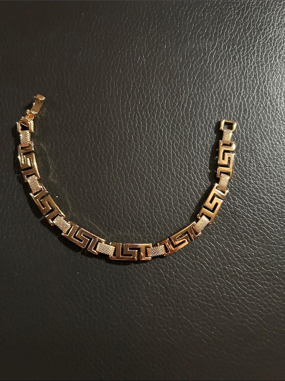 Gold-Tone Greek Key Link Bracelet - Women Jewelry